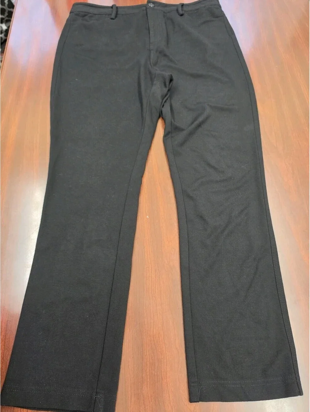 NYDJ Black Embellished Pocket Pant Size 14 Career Core Minimalist Chic Versatile